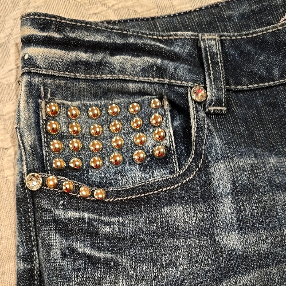 Studded Blue Jeans